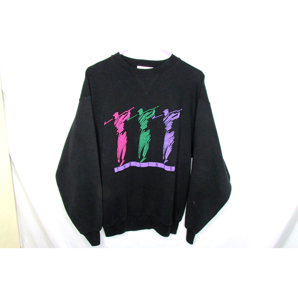 The Links Graphic Golfers Sweatshirt Pullover Sz L SDI Retro Series 1990s